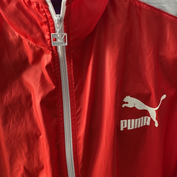 Puma T7 Super Light Jacket Red - Picture 3 of 5